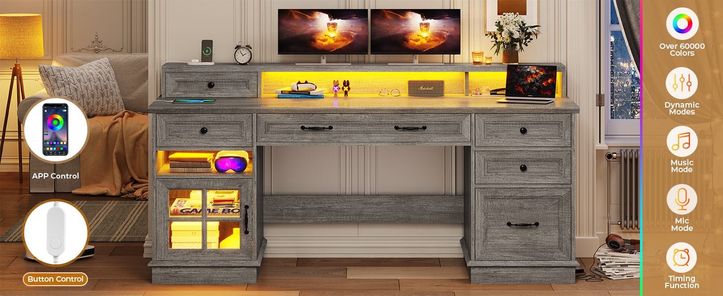 2 person desk