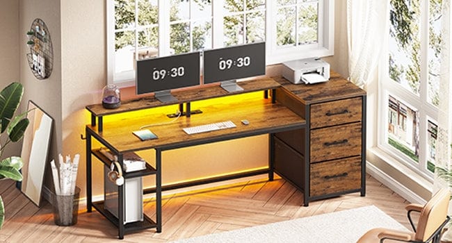 2 person desk