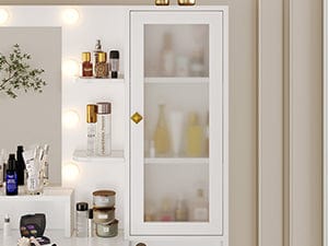 desk with storage