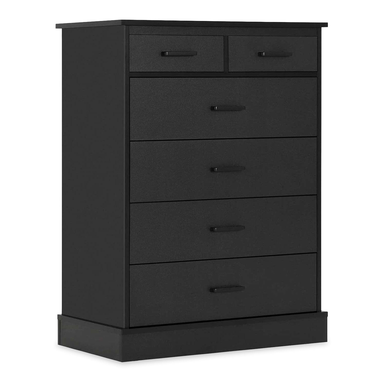 Sikaic Dresser 6 Drawers Dresser with Clothes Storage Organizer Black Black