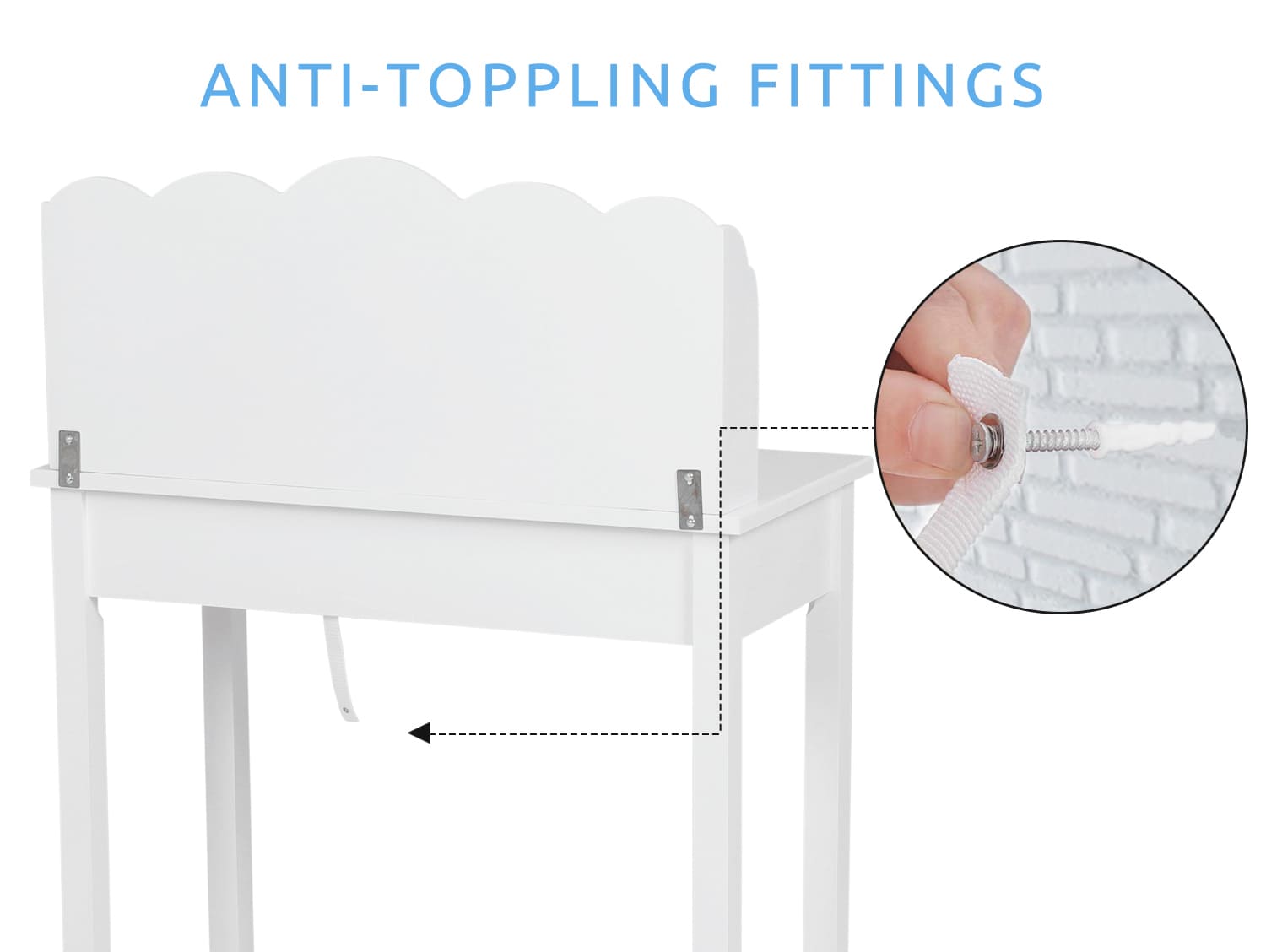 desk with storage