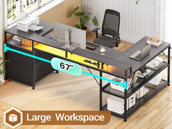 2 person desk