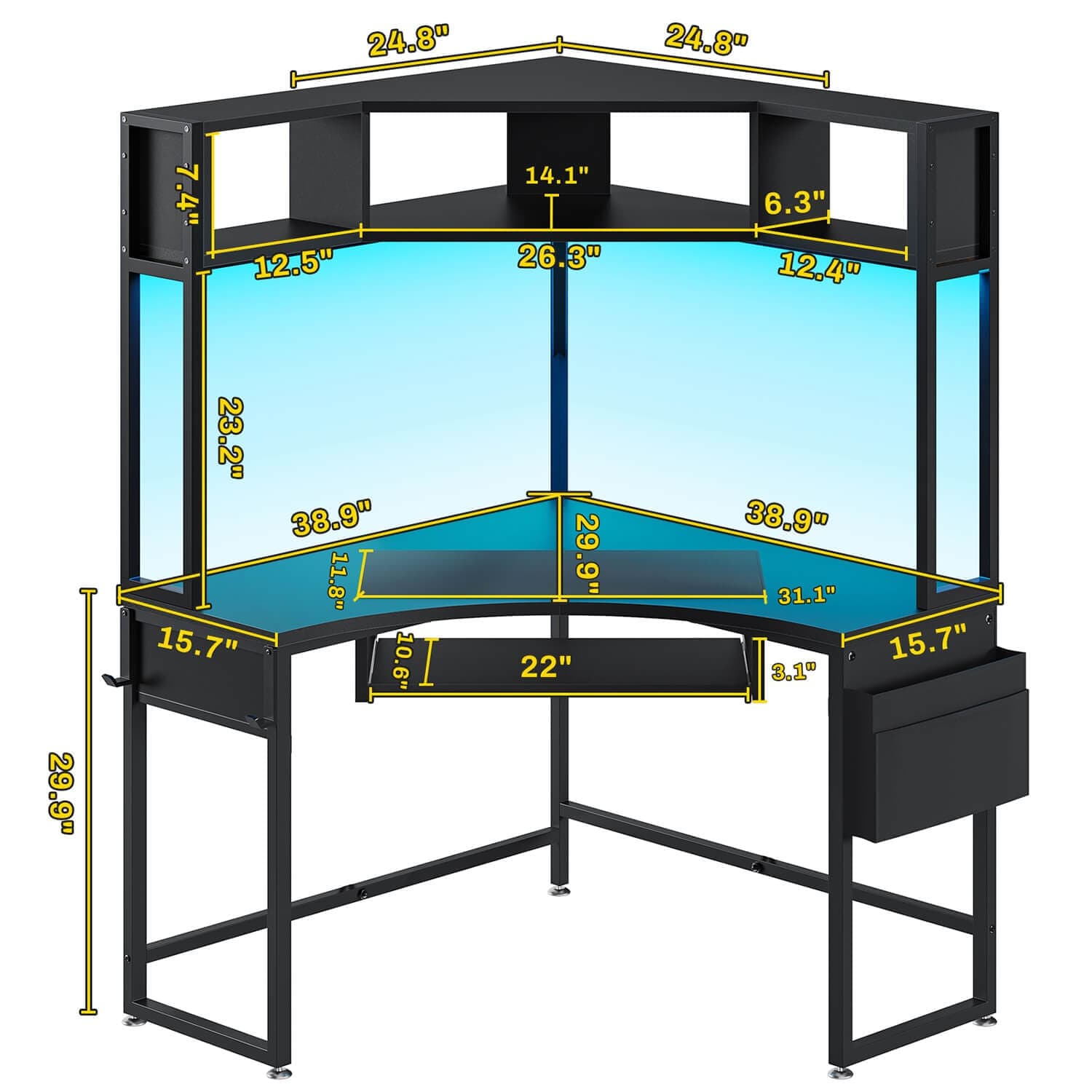 2 person desk