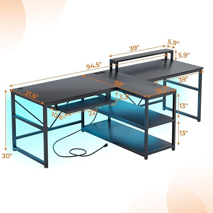 2 person desk