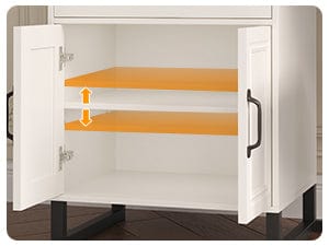 desk with storage