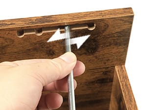 desk with storage