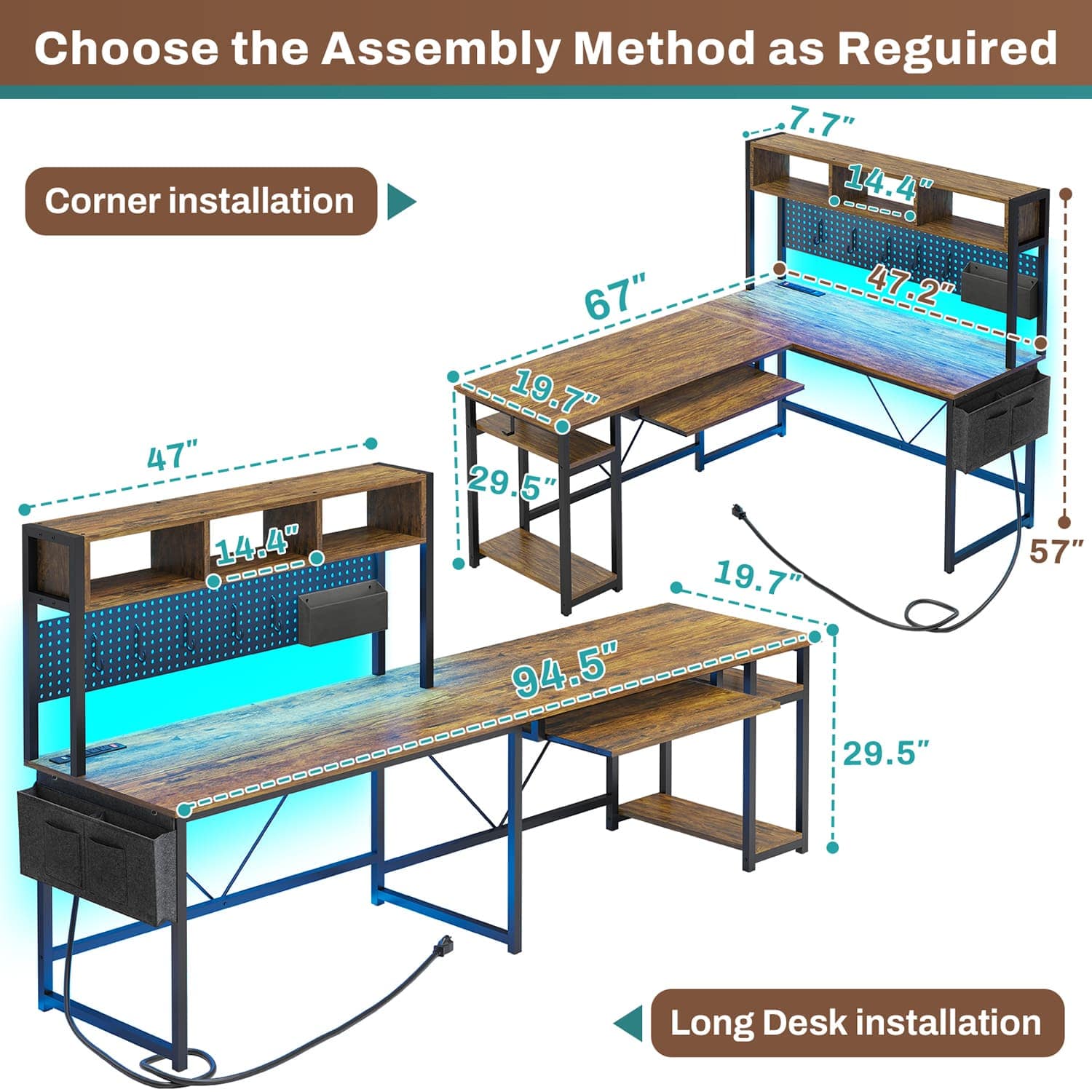 2 person desk