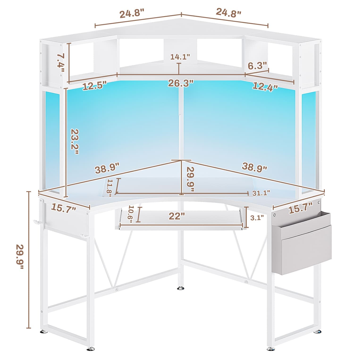 2 person desk