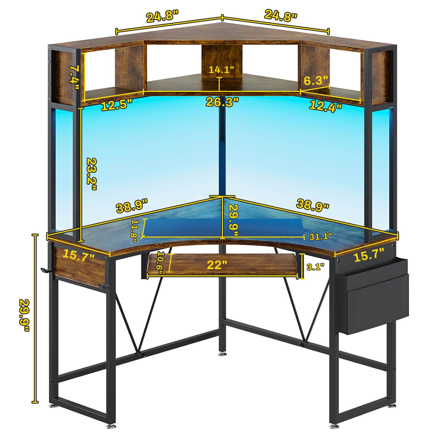 2 person desk