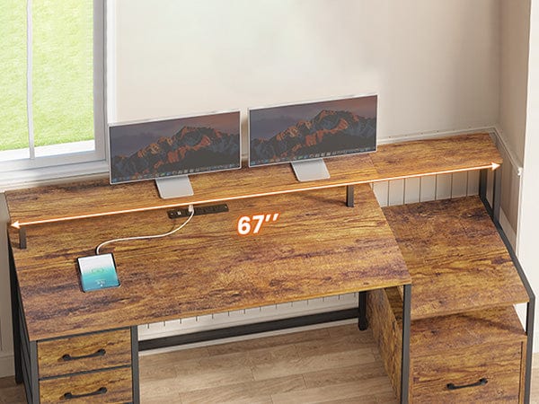 2 person desk