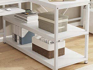 desk with storage