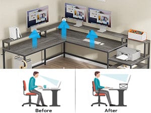 desk with storage