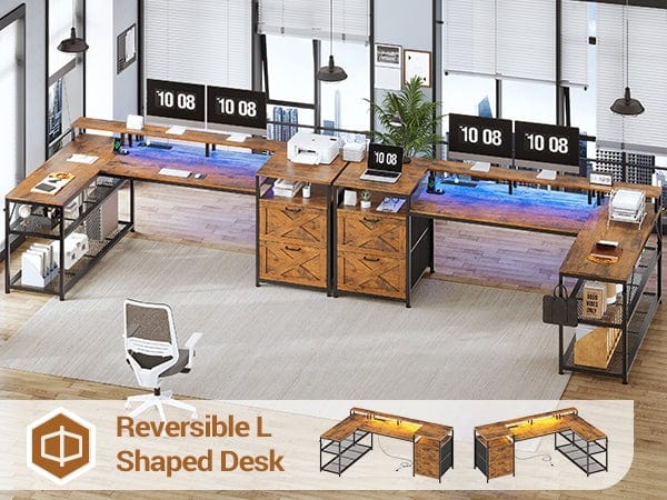 2 person desk