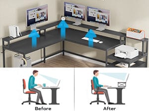 desk with storage