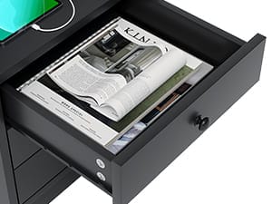 desk with storage