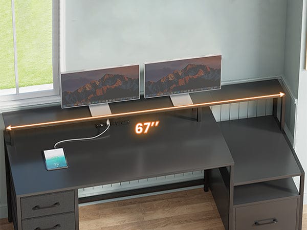 2 person desk