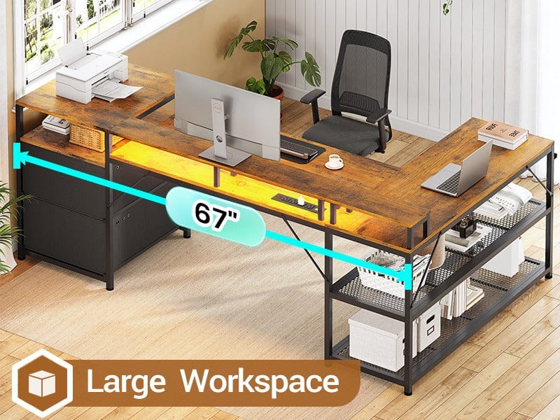 2 person desk
